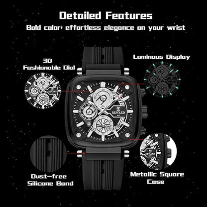 REWARD High Quality Silicone Watch | ساعة يد عالية الجودة