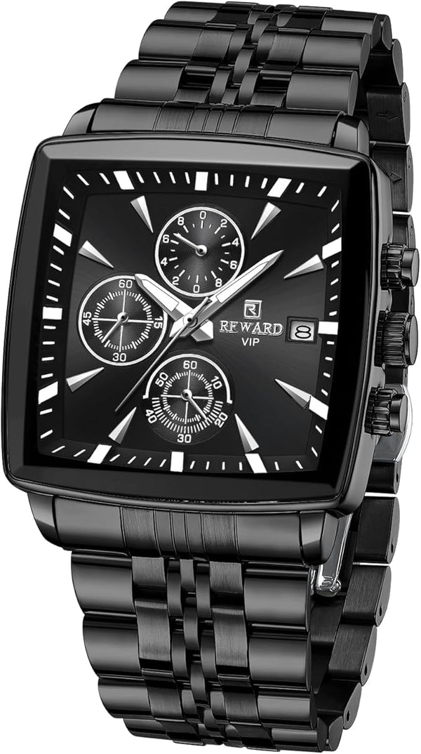 REWARD Luxury Men's Square Watch | ساعة رجالية فاخرة
